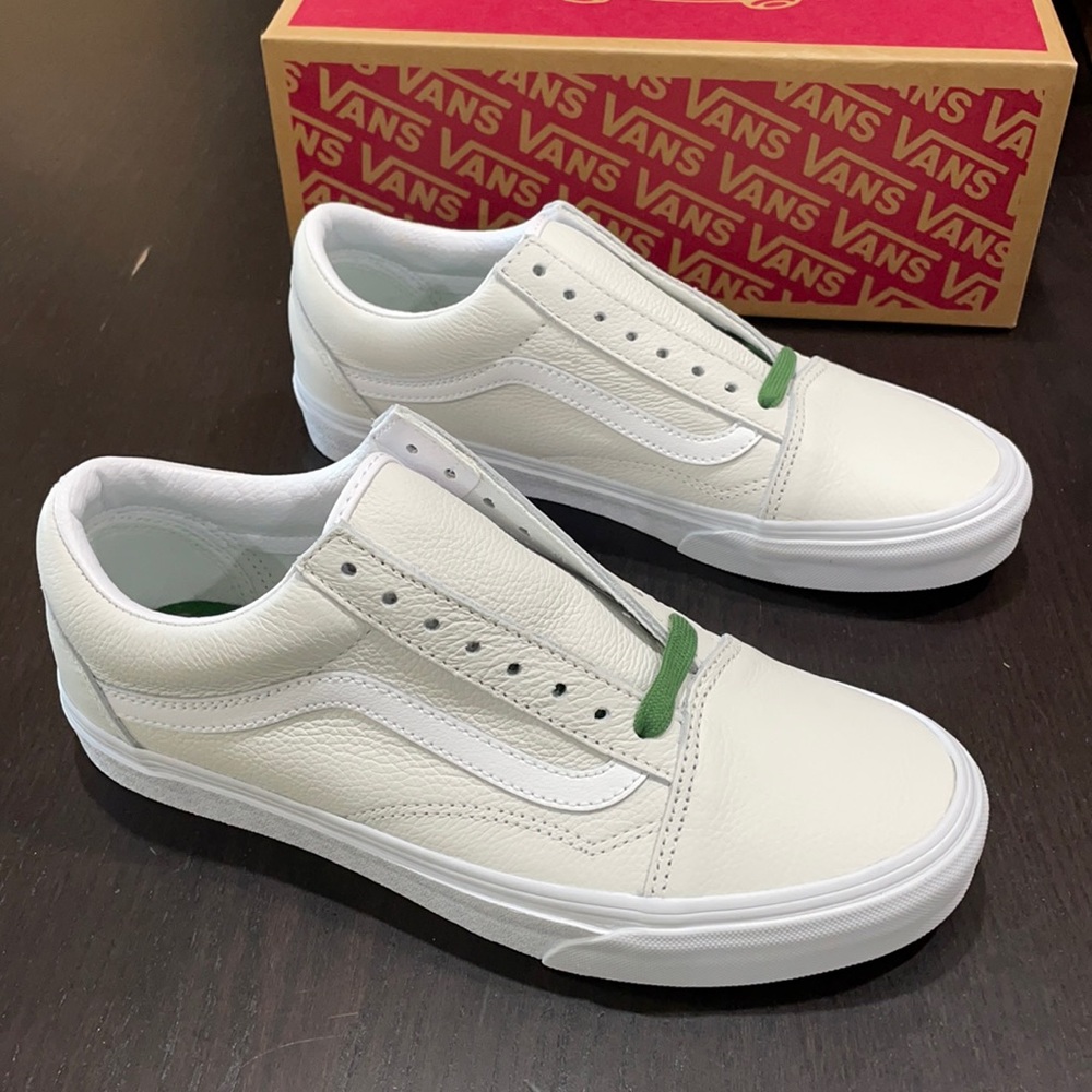 Vans Old Skool Mono Leather True White